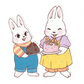 Max and Ruby sticker set