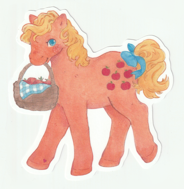 80s pony sticker set