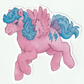 80s pony sticker set