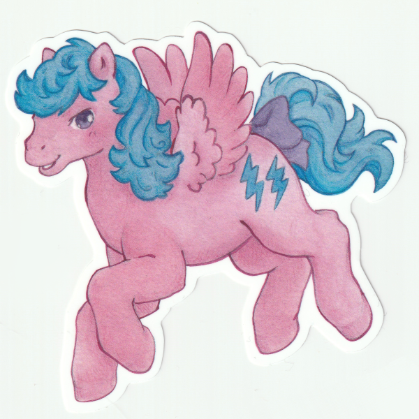 80s pony sticker set