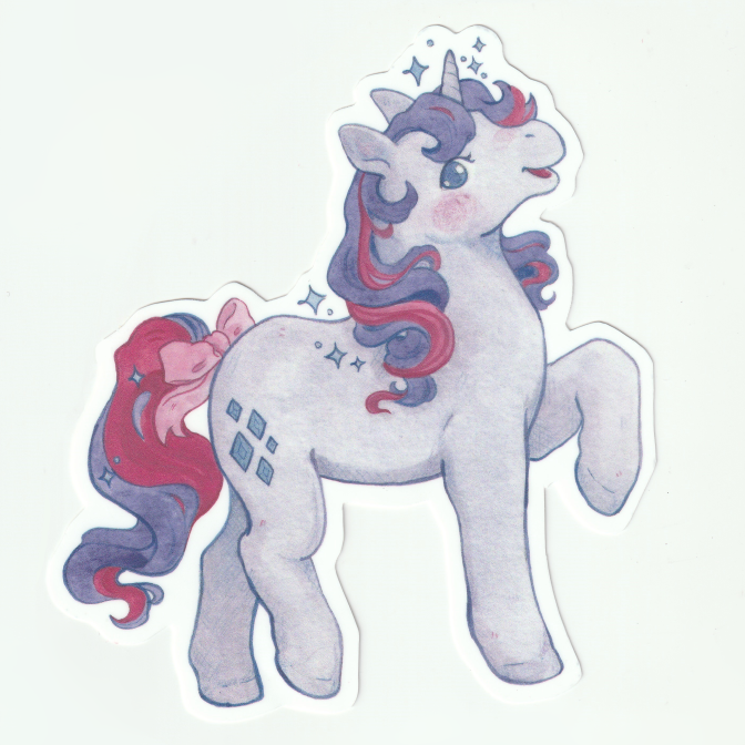 80s pony sticker set