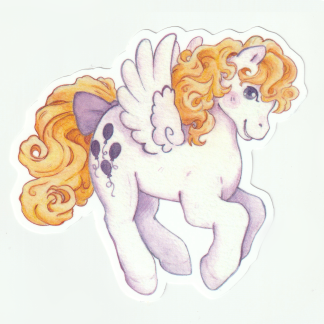 80s pony sticker set
