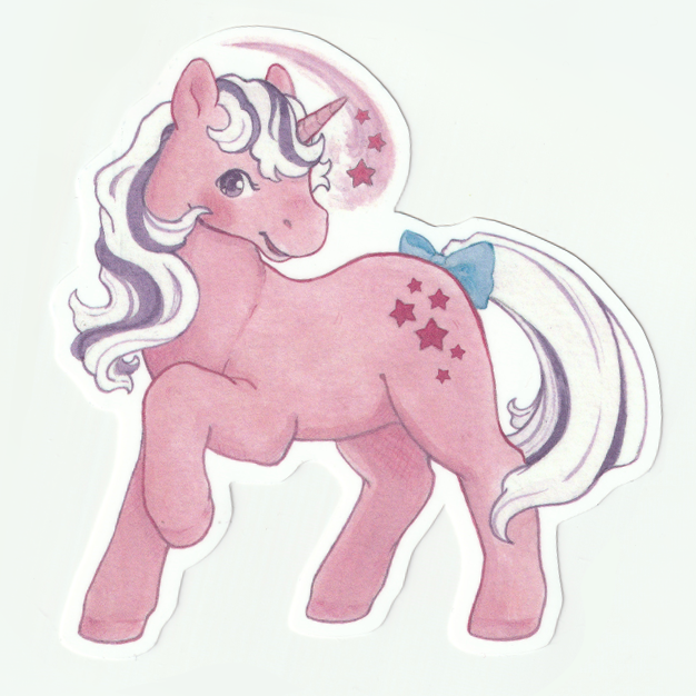 80s pony sticker set